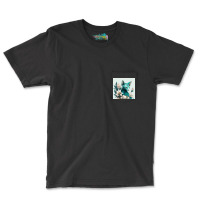 Blue Cat Have Various Poses Pocket T-shirt | Artistshot