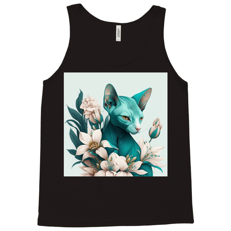 Blue Cat Have Various Poses Tank Top by TheDol | Artistshot