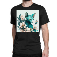 Blue Cat Have Various Poses Classic T-shirt | Artistshot