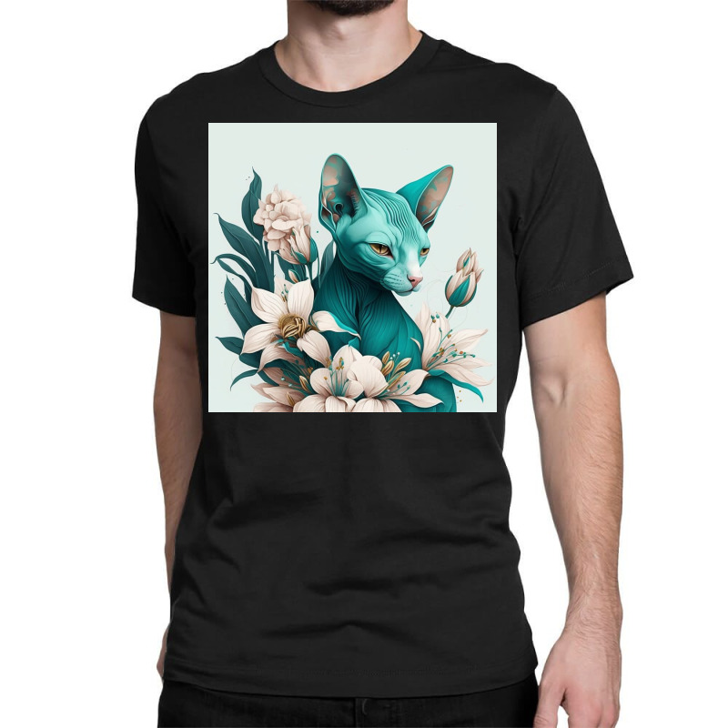 Blue Cat Have Various Poses Classic T-shirt by TheDol | Artistshot