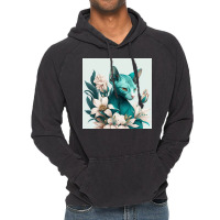 Blue Cat Have Various Poses Vintage Hoodie | Artistshot