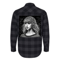 Young Woman Face Blank Stare Flannel Shirt | Artistshot