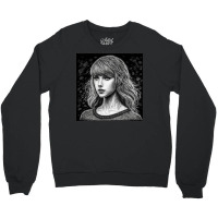 Young Woman Face Blank Stare Crewneck Sweatshirt | Artistshot