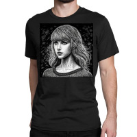 Young Woman Face Blank Stare Classic T-shirt | Artistshot