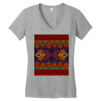 Ai. Abstract Seamless Pattern Stylized As Artific Women's V-neck T-shirt | Artistshot