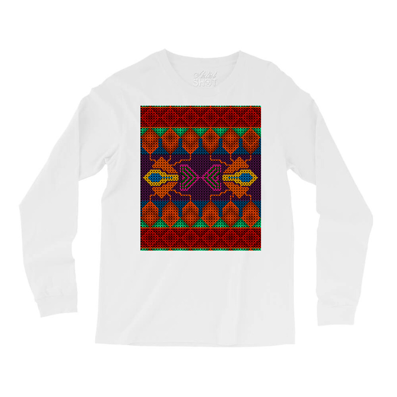 Ai. Abstract Seamless Pattern Stylized As Artific Long Sleeve Shirts | Artistshot