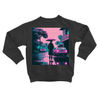 Coconut Trees At Sunset 80's Toddler Sweatshirt | Artistshot