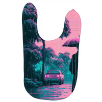 Coconut Trees At Sunset 80's Baby Bibs | Artistshot