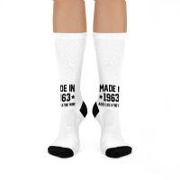 Made In 1963 Aged Like A Fine Wine Crew Socks | Artistshot