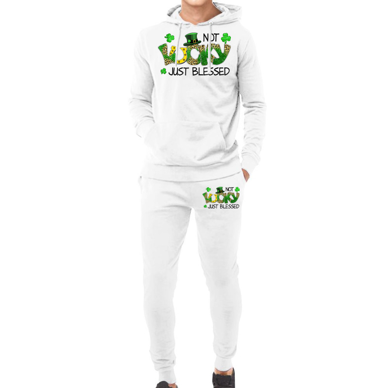 Not Lucky Just Blessed St Patricks Day Shamrock Hoodie & Jogger Set | Artistshot