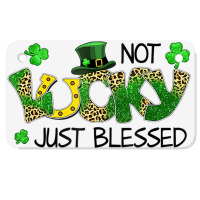 Not Lucky Just Blessed St Patricks Day Shamrock Motorcycle License Plate | Artistshot