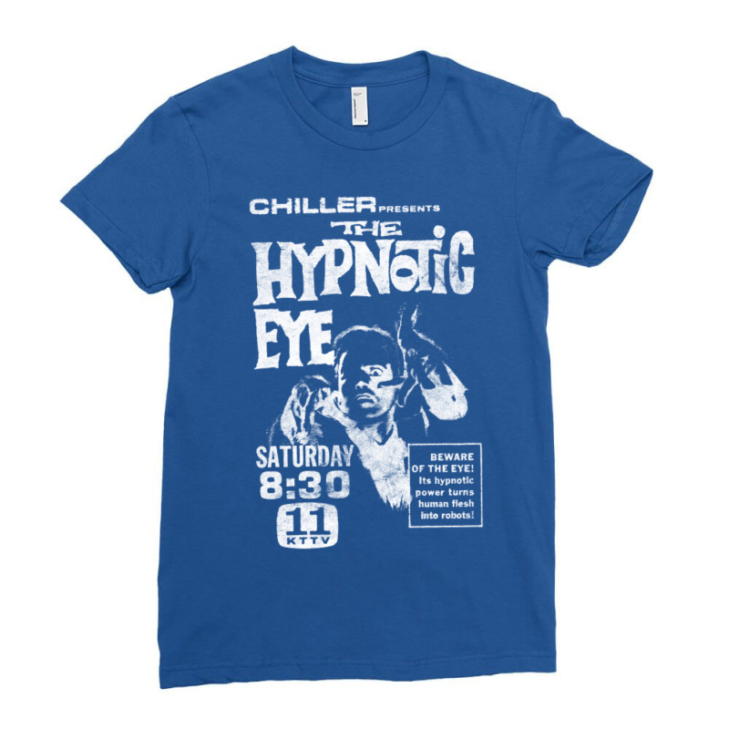 Hypnotic Eye Vintage 70s Horror Aesthetic Ladies Fitted T-Shirt by kricakhujurp | Artistshot