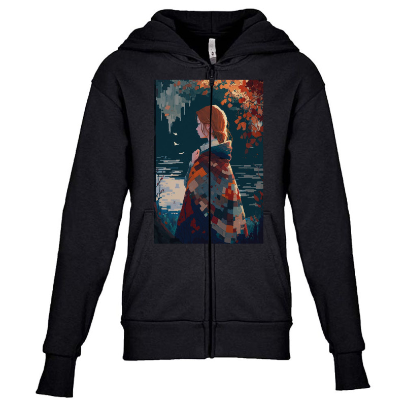 The Tapestry Of Fate Knitted From Sparkling Youth Zipper Hoodie by Creative Corner | Artistshot