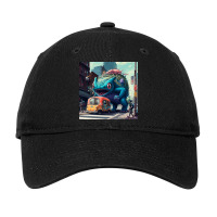 Big Cats Standing At Traffic Light Adjustable Cap | Artistshot