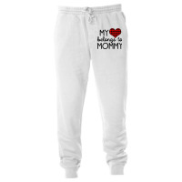 My Heart Belongs To Mommy Valentines Day Mom From Unisex Jogger | Artistshot