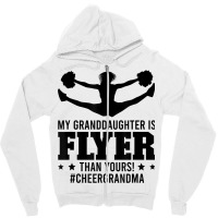 My Granddaughter Cheer Grandma Cheerleading Grandm Zipper Hoodie | Artistshot