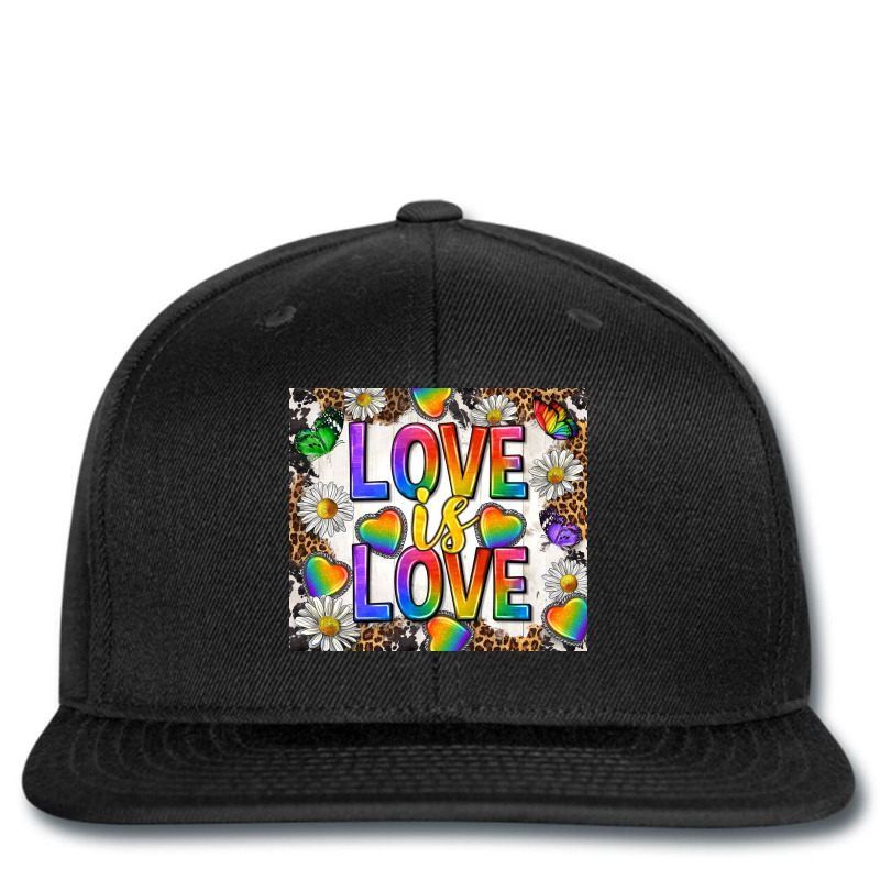 Pride Love Is Love With Leopard And Cowhide Tumble Printed hat by enoddigitalart@gmail.com | Artistshot