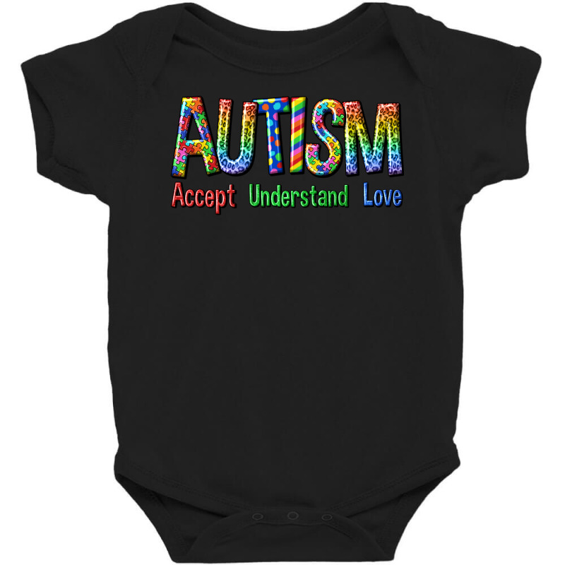 Autism Accept Understand Love Baby Bodysuit by enoddigitalart@gmail.com | Artistshot