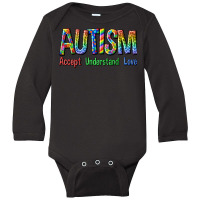 Autism Accept Understand Love Long Sleeve Baby Bodysuit | Artistshot