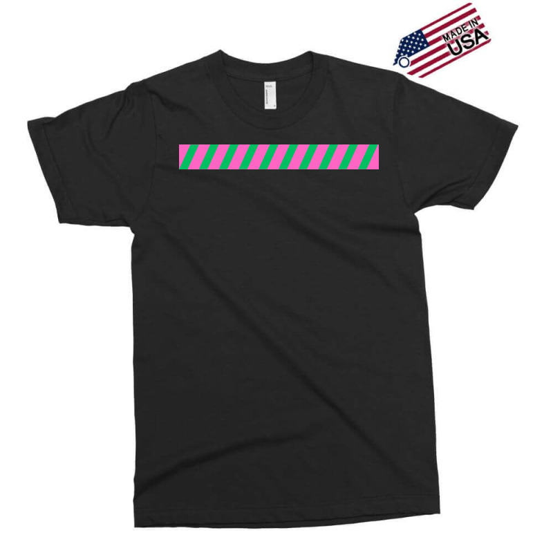 Horizontal Long Tape In Pink And Green Colour Back Exclusive T-shirt | Artistshot