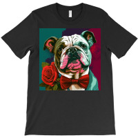 Cute Smiling Dog Wear A Bow Tie T-shirt | Artistshot