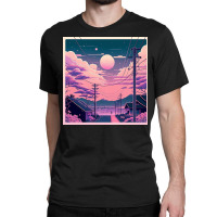 Aesthetic View On Sunset Sky Classic T-shirt | Artistshot