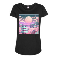 Landscape Such As A Starry Night Maternity Scoop Neck T-shirt | Artistshot