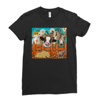 Western Farm Animals Ladies Fitted T-shirt | Artistshot