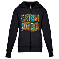 Western Farm Babe Youth Zipper Hoodie | Artistshot