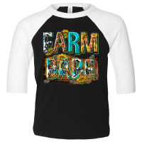 Western Farm Babe Toddler 3/4 Sleeve Tee | Artistshot