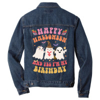 Happy Halloween It S My Birthday Born On Girl Boy Men Denim Jacket | Artistshot