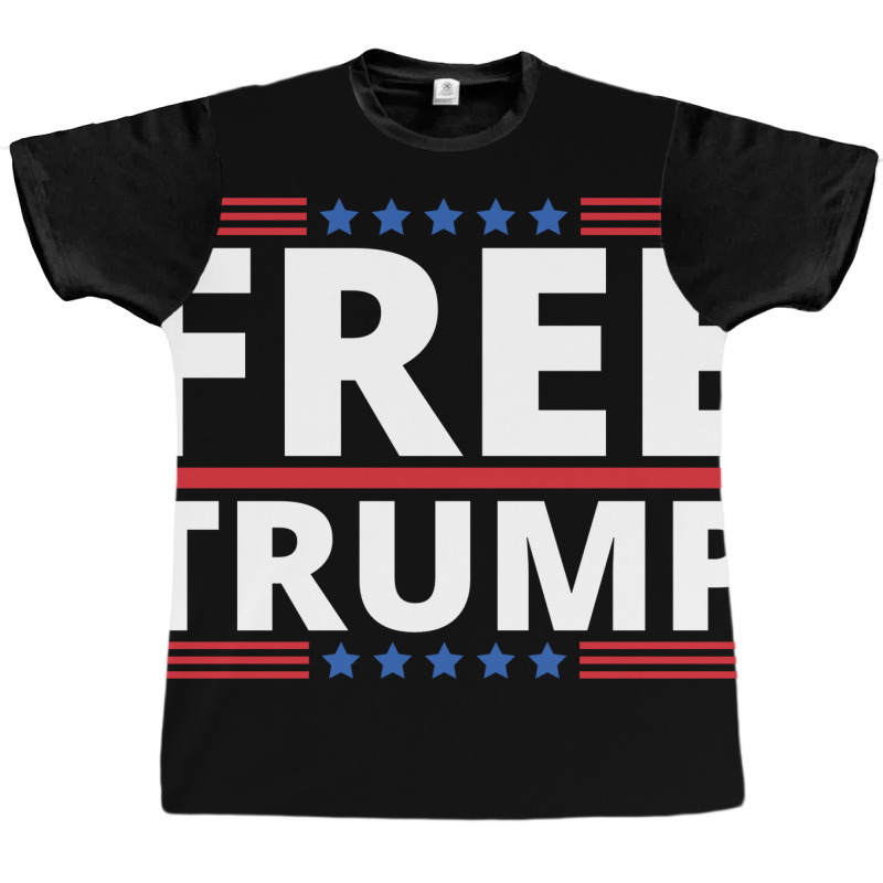 Free Trump Free Donald Trump Republican Support Graphic T-shirt | Artistshot