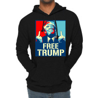 Free Trump Free Donald Trump Republican Supporter Lightweight Hoodie | Artistshot