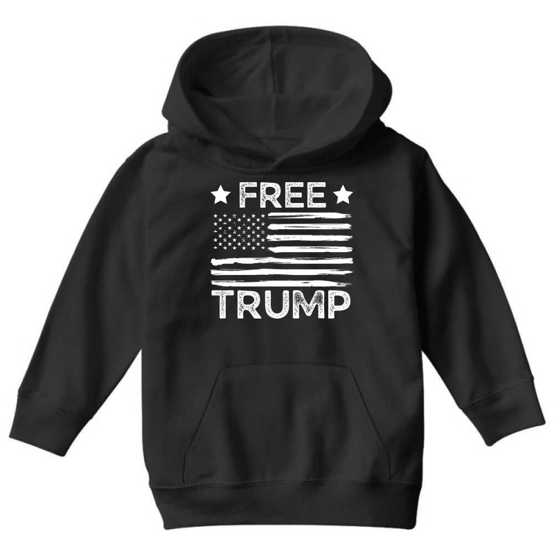 Free Trump Free Donald Trump Republican Support Youth Hoodie | Artistshot