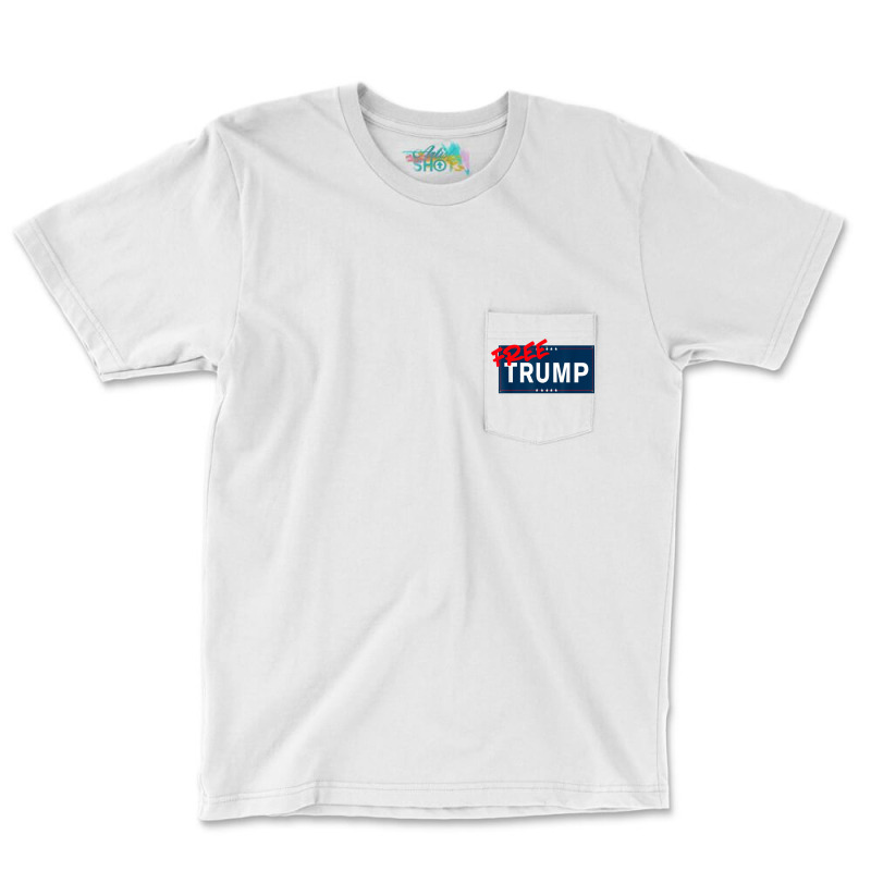 Free Trump Free Donald Trump Republican Support Pocket T-shirt | Artistshot