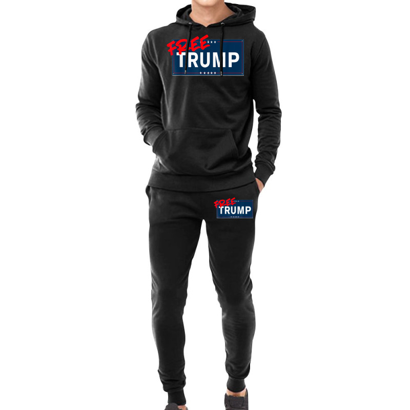 Free Trump Free Donald Trump Republican Support Hoodie & Jogger Set | Artistshot