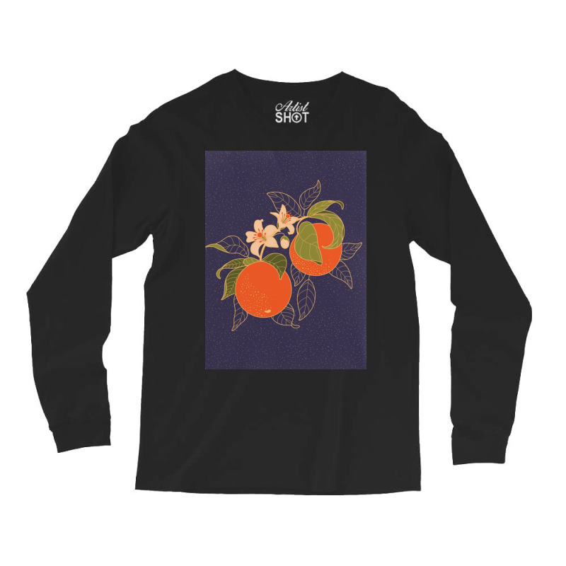 Orange Branch Long Sleeve Shirts | Artistshot