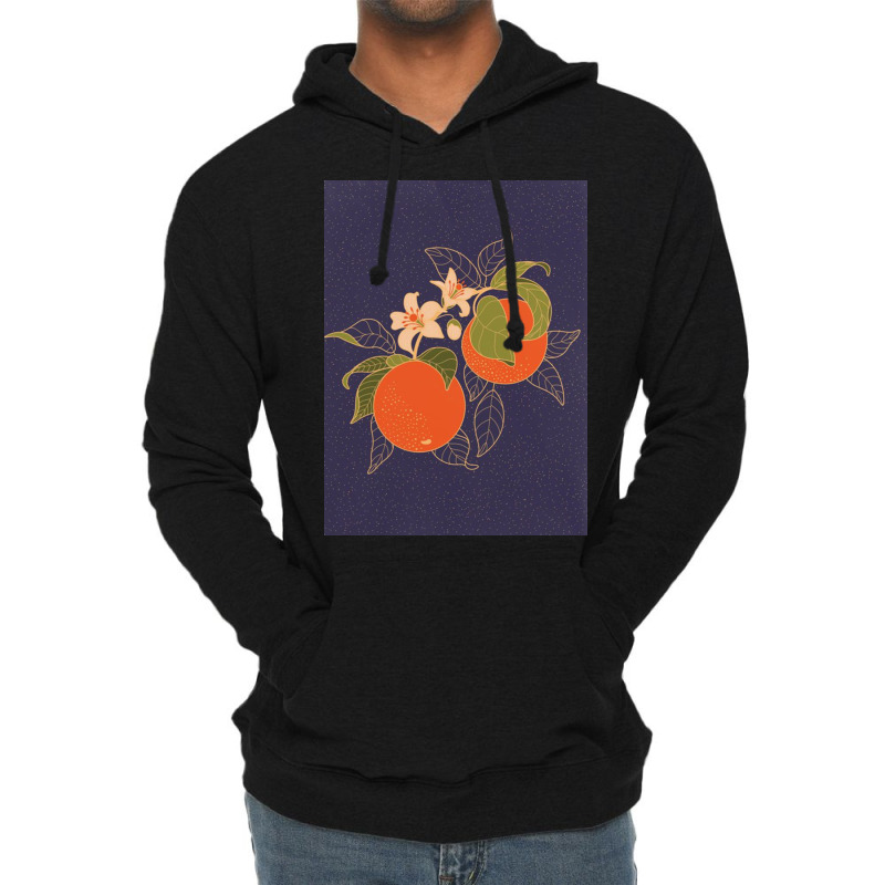 Orange Branch Lightweight Hoodie | Artistshot