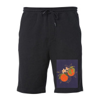 Orange Branch Fleece Short | Artistshot