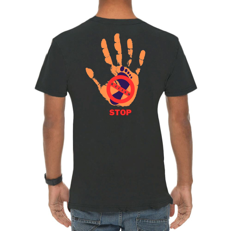 Stop Racism Vintage T-Shirt by ellyas | Artistshot