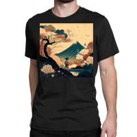 Lonely Farmer Standing Looking At Mountain Classic T-shirt | Artistshot