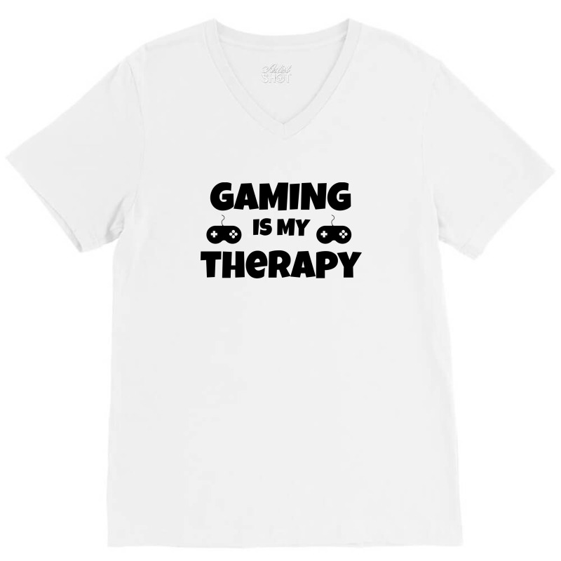 Gaming Therapy V-Neck Tee by ijjul | Artistshot