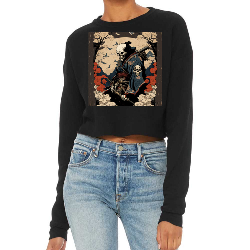 Skull Angry Face Cropped Sweater by TheDol | Artistshot