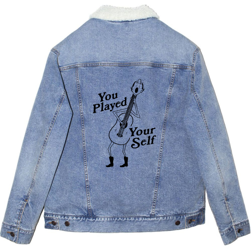 Play Your Self Unisex Sherpa-Lined Denim Jacket by SherrylAurel | Artistshot