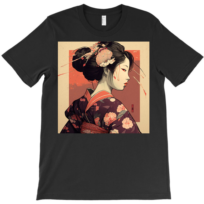 Japanese Women Looks At Camera T-Shirt by Haven Treasures | Artistshot