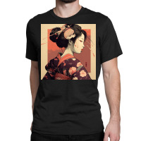 Japanese Women Looks At Camera Classic T-shirt | Artistshot