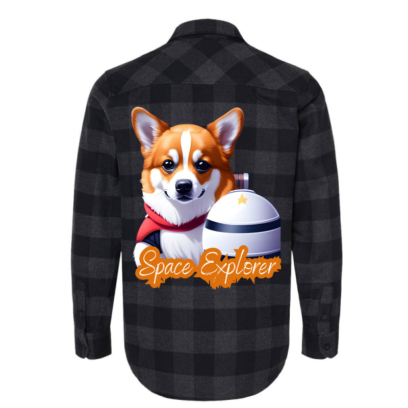 Corgi Astronaut Flannel Shirt | Artistshot