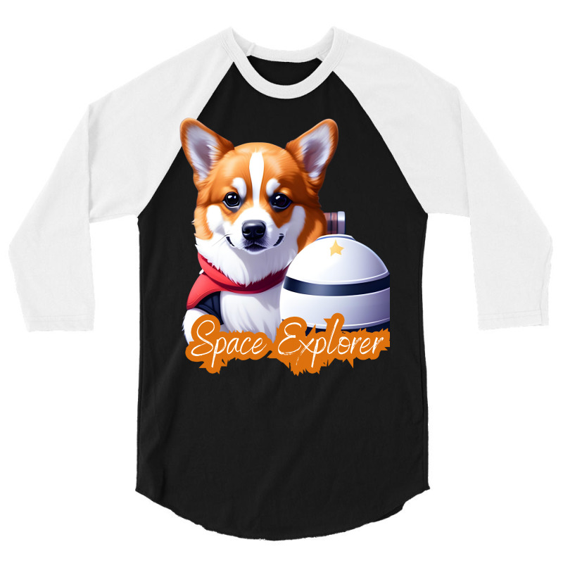 Corgi Astronaut 3/4 Sleeve Shirt | Artistshot