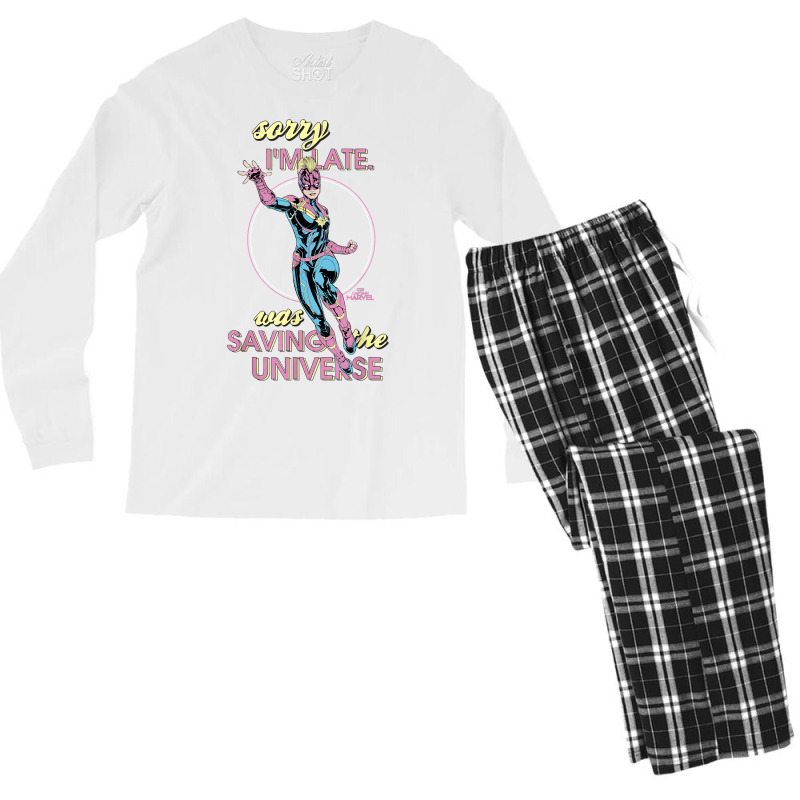 Sorry I Was Saving The Universe Men's Long Sleeve Pajama Set by tpimpflocke5 | Artistshot