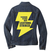 Lightning Strikes! Ladies Denim Jacket | Artistshot